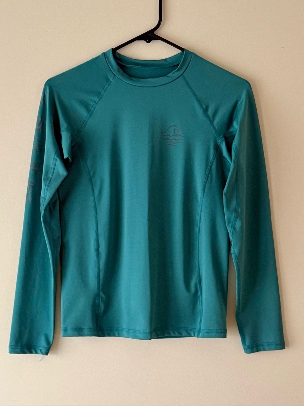 Art class Boys Teal long-sleeve Rashguard Top, Size L(12-14)